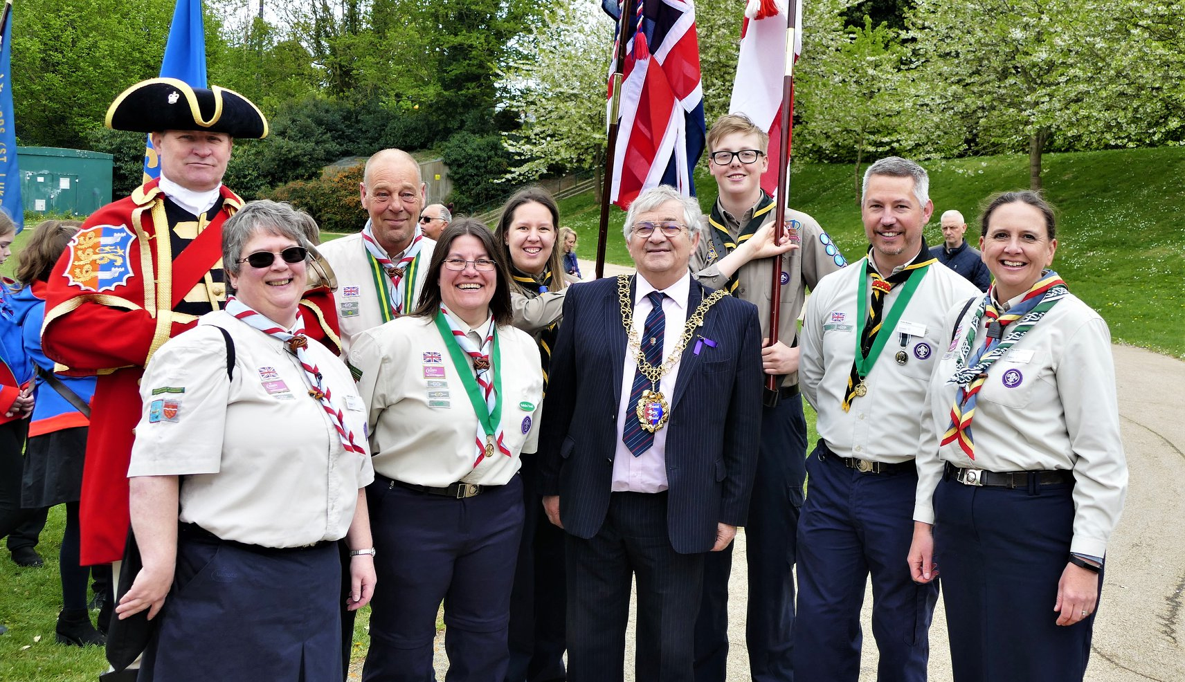 District leadership team photo, St Georges Day 2019